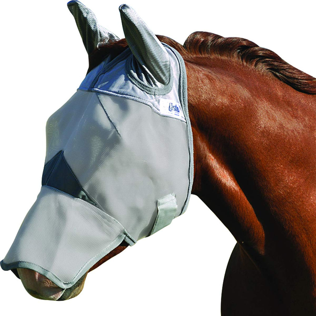 Cashel Crusader Long Nose Fly Mask with Ears Horse - PawsPlanet Australia