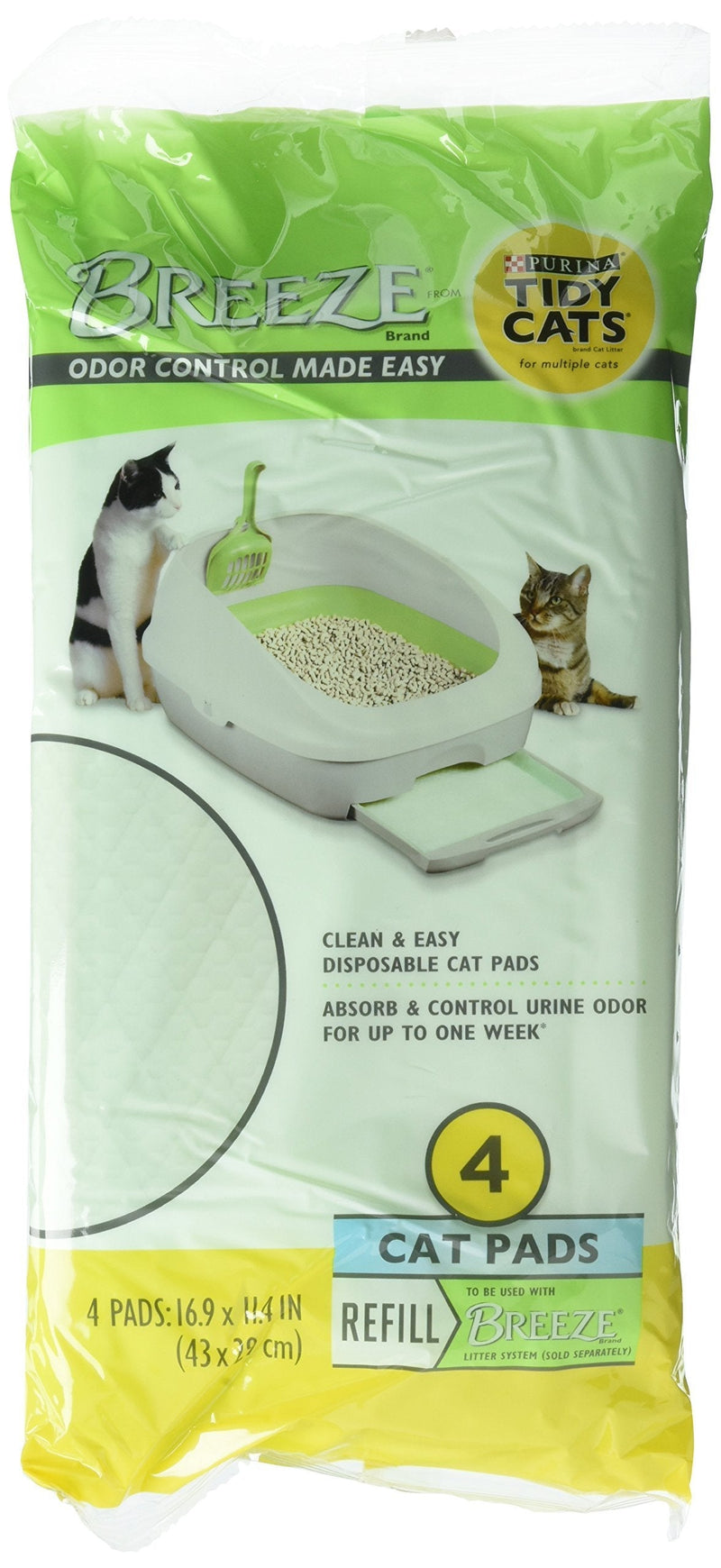 [Australia] - Tidy Cat BREEZE Cat Refill Pads 16.9" x 11.4" - (4 packs - 4ct) 