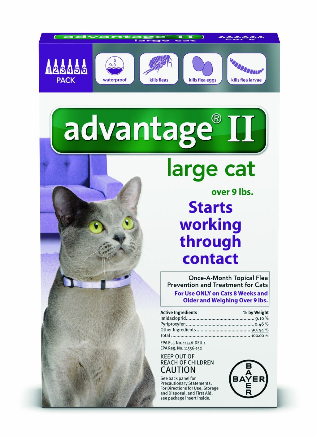 Advantage Cats >9 lb 6pk - PawsPlanet Australia