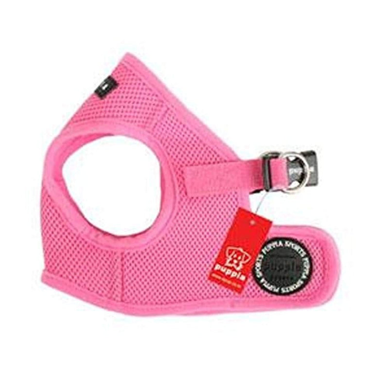 [Australia] - Puppia Soft Vest Harness B Pink Small (9-1/5" Neck Girth x 11-1/5" - 12" Breast Girth) 