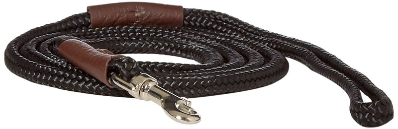 [Australia] - Mendota British Show Snap Leash, Black, 1/8" by 4' 