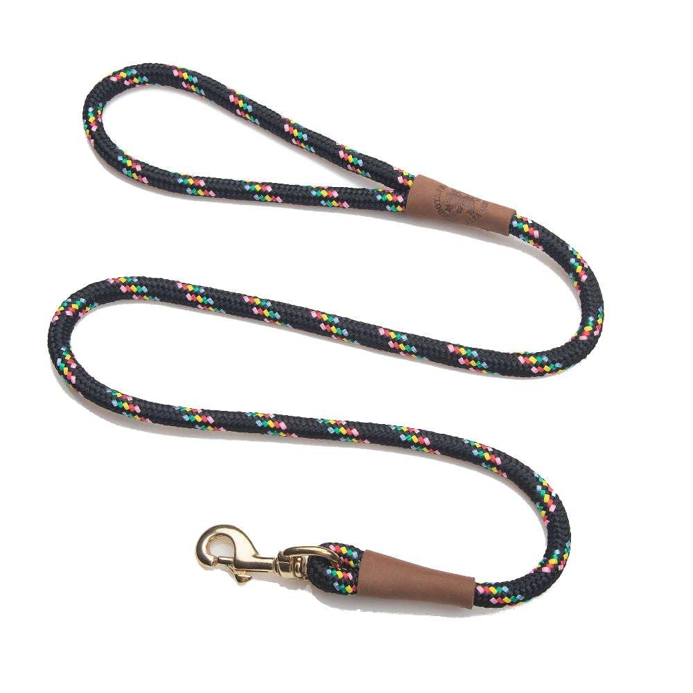 [Australia] - Mendota Products Snap Leash 1/2" X 4' - Black Conf 