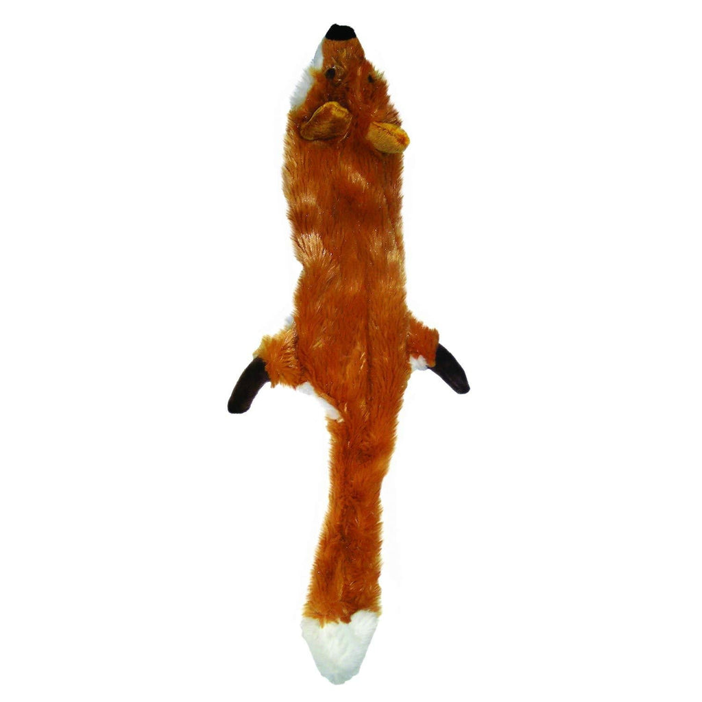 [Australia] - SPOT Ethical Pets Plush Skinneeez Fox 14-Inch Stuffingless Dog and cat squeaking Toy, Multicolor (5498) 