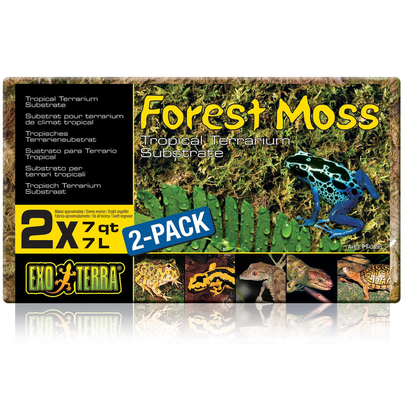 Exo Terra Forest Plume Moss, 7 Quarts, 2-Pack - PawsPlanet Australia