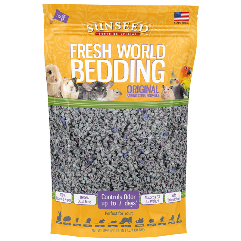 Sunseed Small Animal Bedding 450-Cubic Inch Gray - PawsPlanet Australia