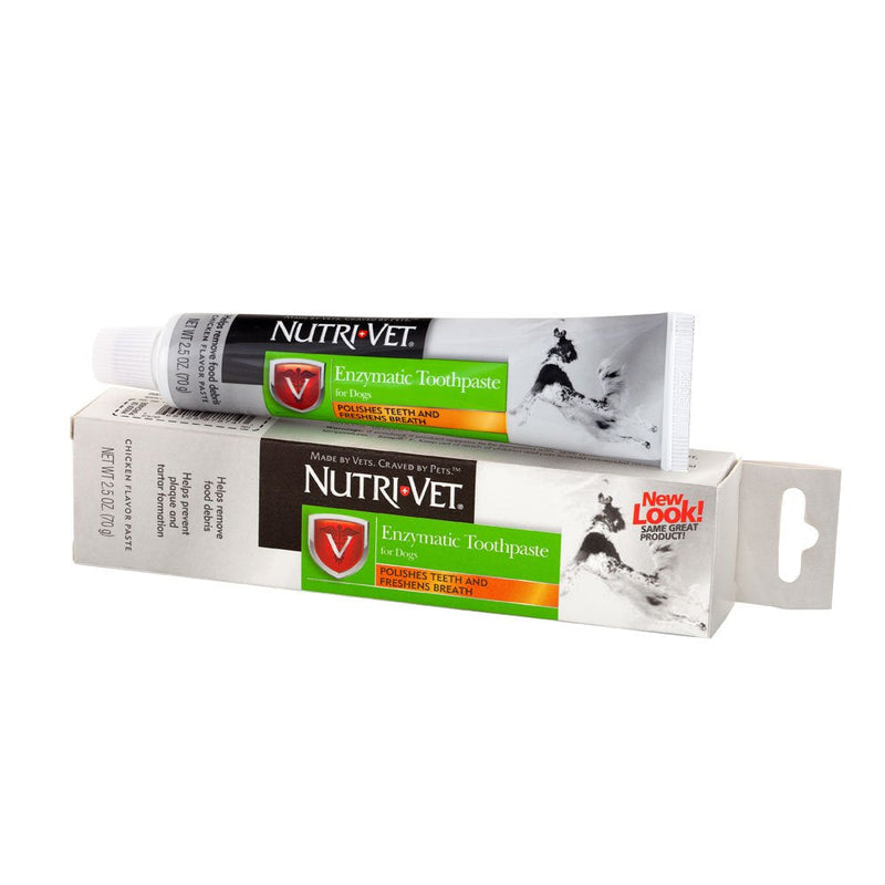 Nutri-Vet Enzymatic Toothpaste for Dogs | Non-Foaming & Quality Design | 2.5 Ounces - PawsPlanet Australia