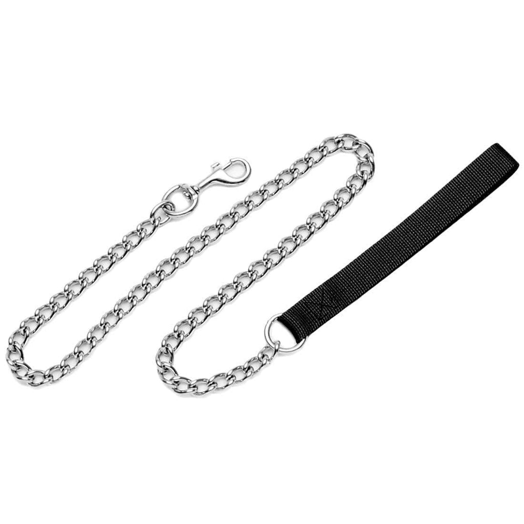 [Australia] - Coastal Pet Titan Metal Extra Heavy Chain Dog Leash / Lead with Black Nylon Handle (4 mm, 4 ft.) 