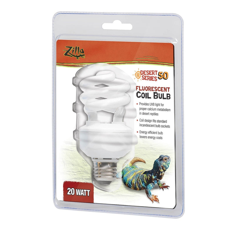 [Australia] - Zilla UVB Fluorescent Coil Bulb Desert 20 Watt 