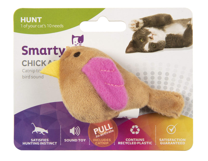 SmartyKat Electronic Sound Bird Toys for Cats & Kittens, Battery Powered, Mimics Sound of Real Prey, Fun & Interactive Play - Multiple Styles Chickadee Chirp - PawsPlanet Australia