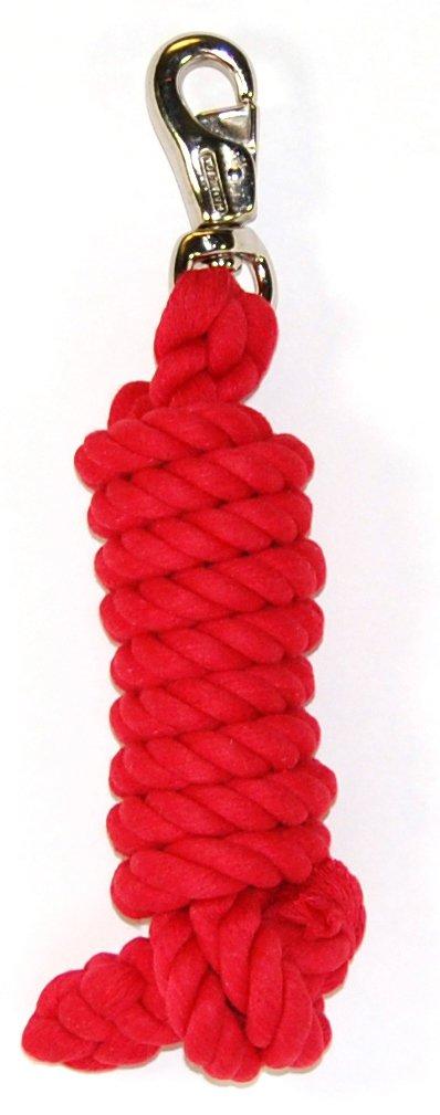 [Australia] - Hamilton Cotton Lead with Nickel-Plated Bull Snap, Red, 3/4" Thick x 10' Long 