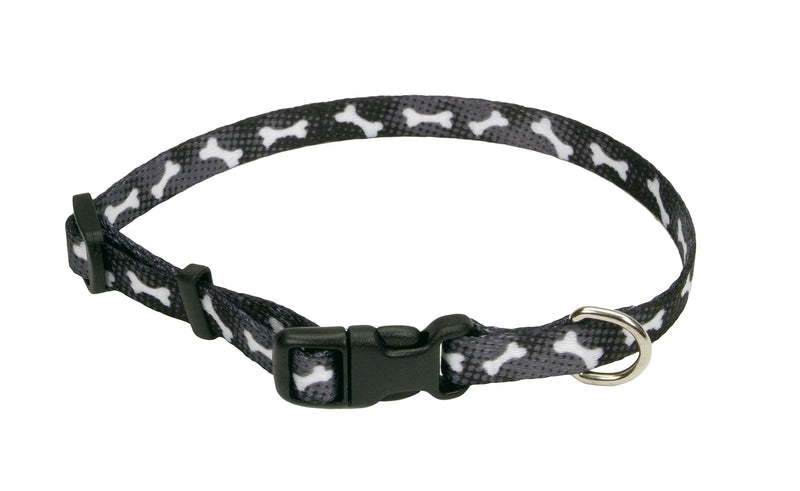 [Australia] - Pet Attire Coastal Pet Products DCP6321BBO Nylon Adjustable Pattern Dog Collar, X-Small, Black Bones 