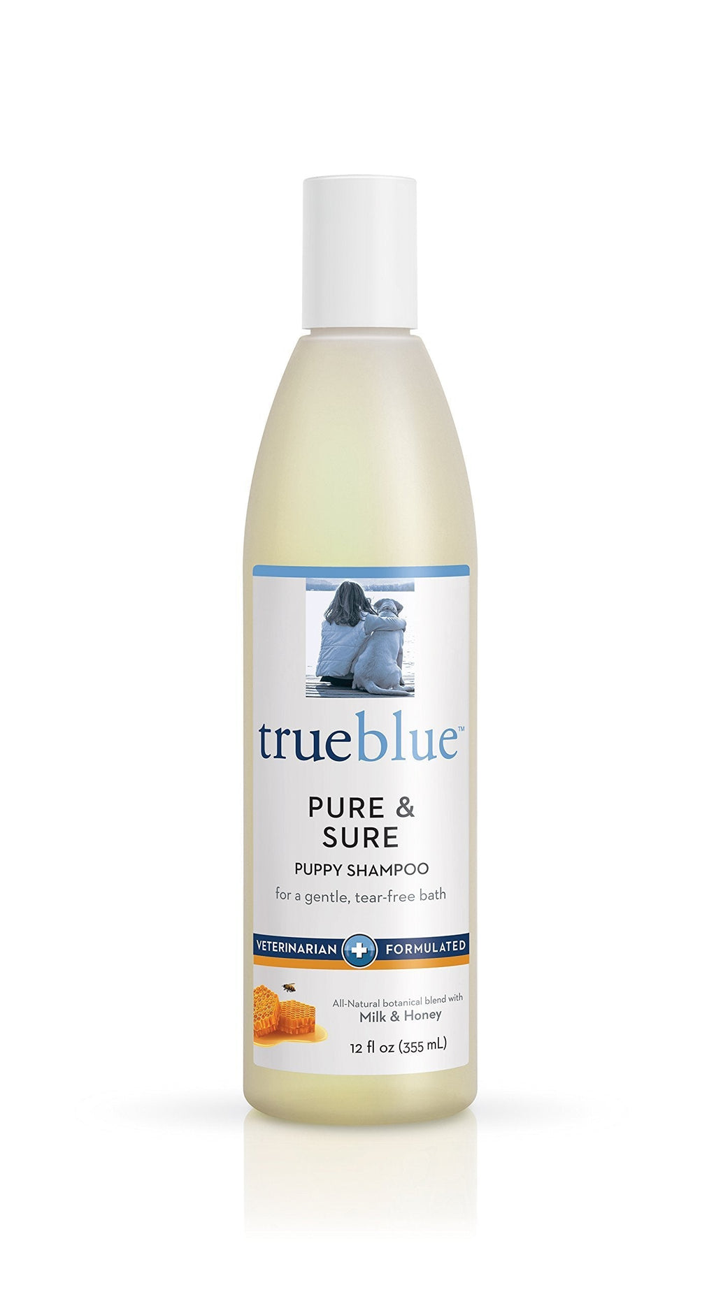 [Australia] - TrueBlue Pure & Sure Puppy Shampoo – Cleansing Wash, Deodorizing, Moisturizing – Toxin Free, Milk, Honey Natural Botanical Blend – Tearless Dog Shampoos – 12 Fl. Oz. 