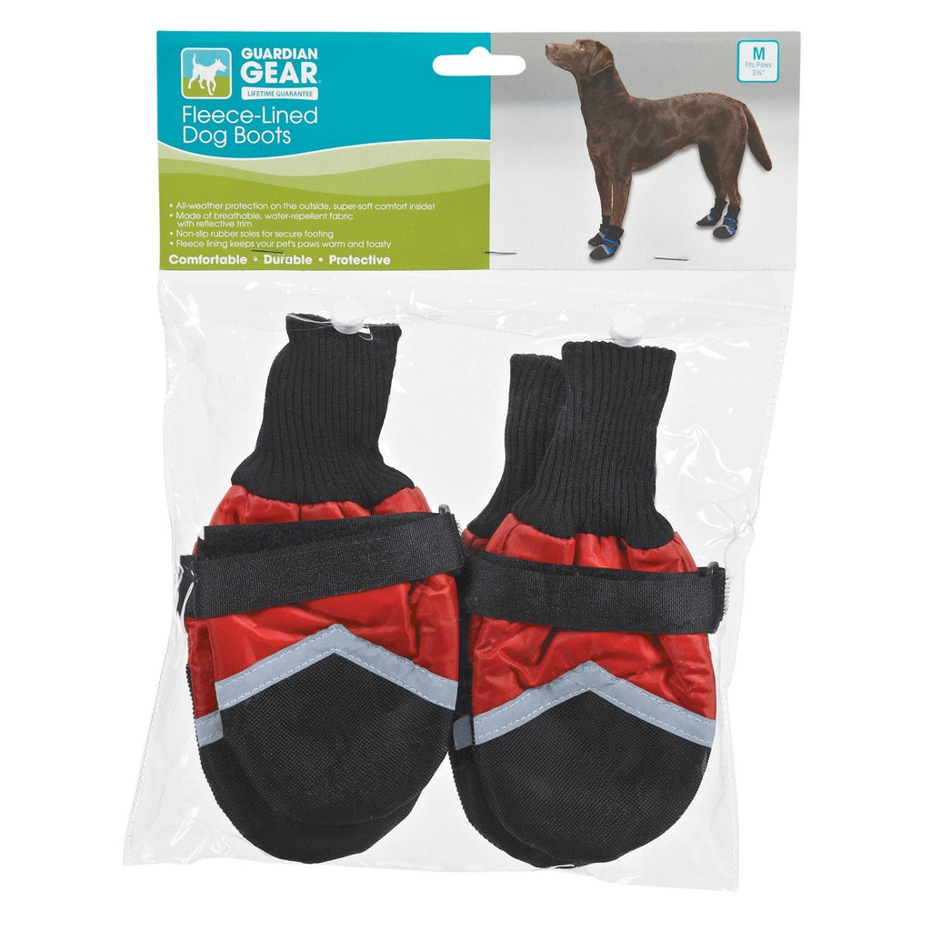 [Australia] - Guardian Gear Fleece Lined Pet Boots - Red XX-Large 