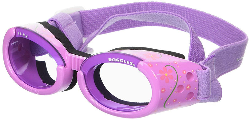Doggles ILS Small Lilac Flower Frame with Purple Lens Dog Goggles - PawsPlanet Australia