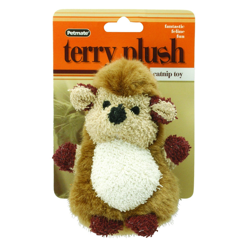 [Australia] - Petmate Booda Catnip Terry Hedgehog Toy, Multicolor 