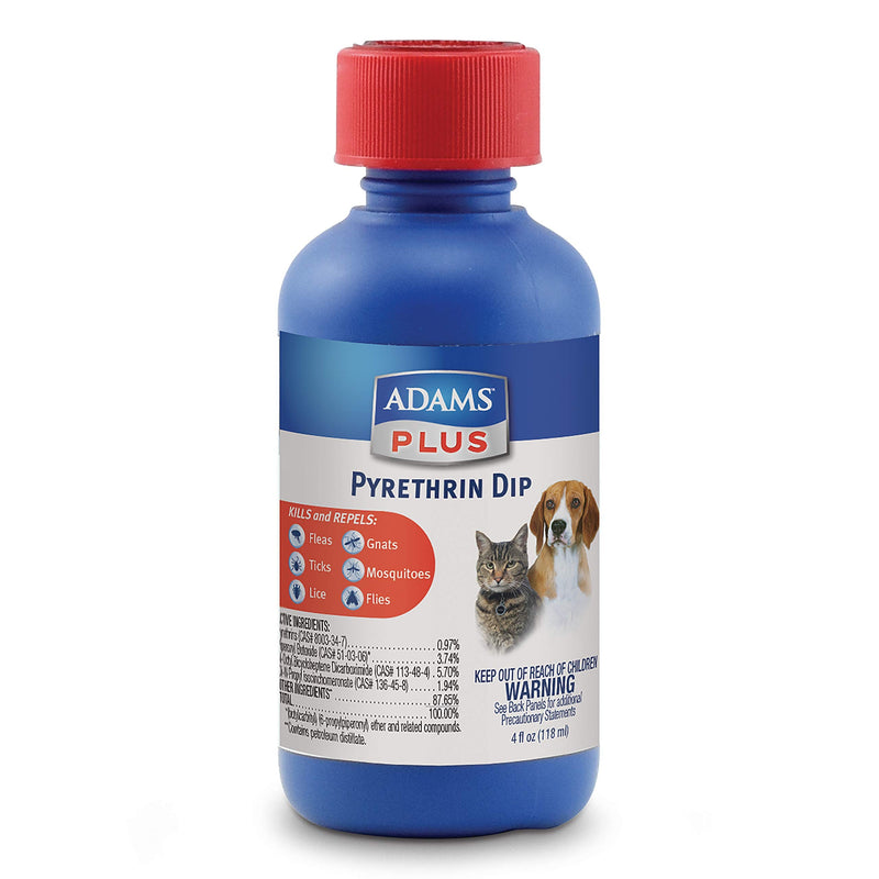 Adams Plus Pyrethrin Dip 4 fluid ounces, beige - PawsPlanet Australia