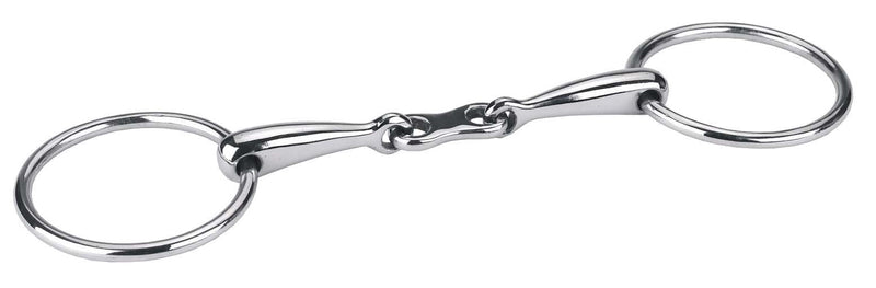 Kerbl Snaffle Loose Ring Bit - French Link 13,5 cm width 13.5 cm - PawsPlanet Australia