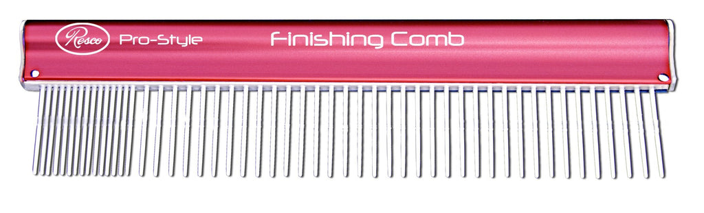 [Australia] - Resco Pro-Style Blue Finishing Comb with Coarse and Fine Tooth Spacing Coarse-Fine Tooth Spacing Pink 