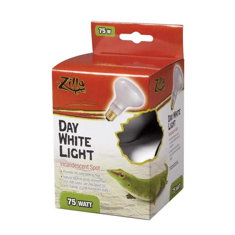 [Australia] - Zilla Reptile Terrarium Heat Lamps Incandescent Bulb, Day White, 75W 