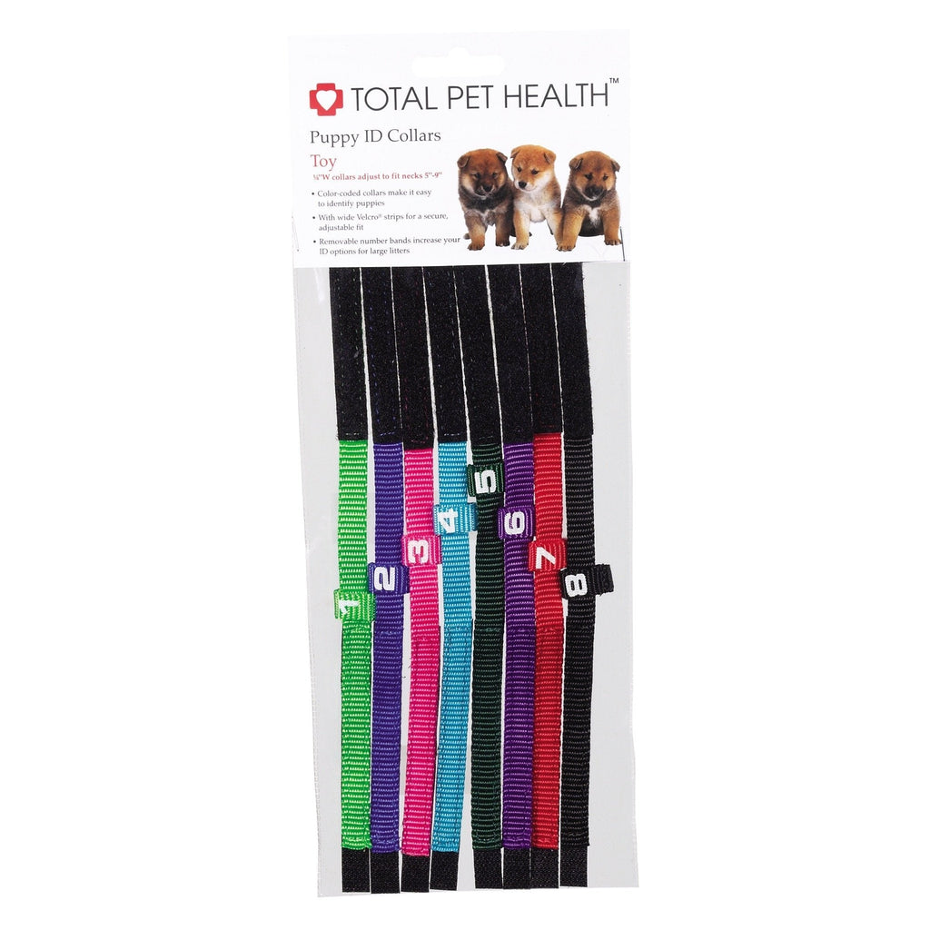 [Australia] - Total Pet Health Nylon Puppy ID Collar, Toy, 8-Pack Regular 8-Pack 