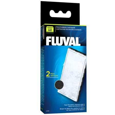 [Australia] - Fluval U2 Filter Poly/Carbon Catridge (2 Pack) 