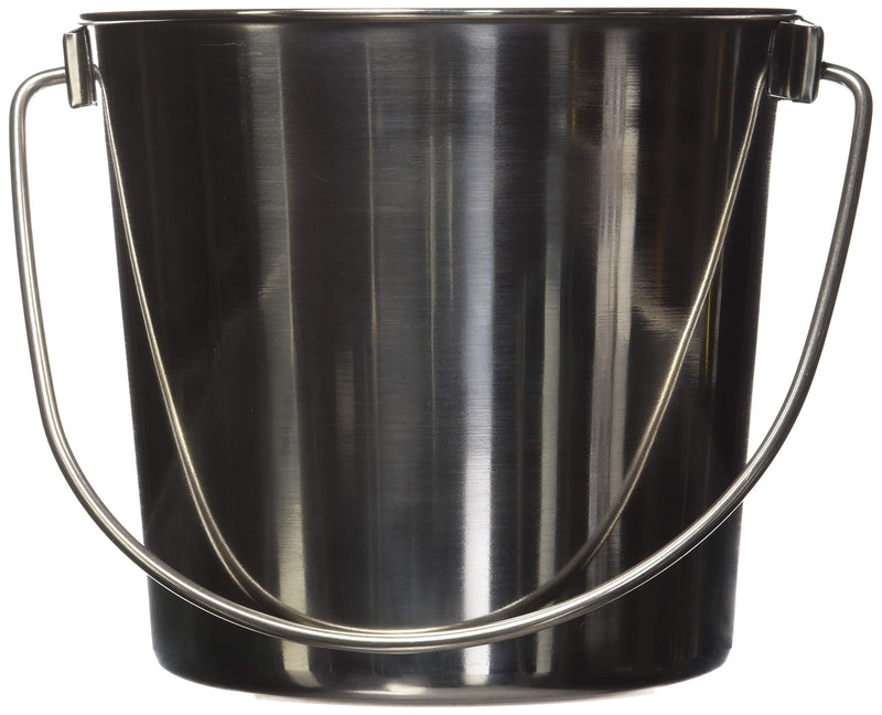 [Australia] - Advance Pet Products Heavy Stainless Steel Round Bucket 4-Quart 