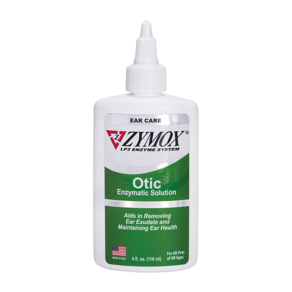 Pet King Brands Zymox Otic Enzymatic Solution for Dogs and Cats to Soothe Ear Infections Without Hydrocortisone for Itch Relief, 4oz - PawsPlanet Australia