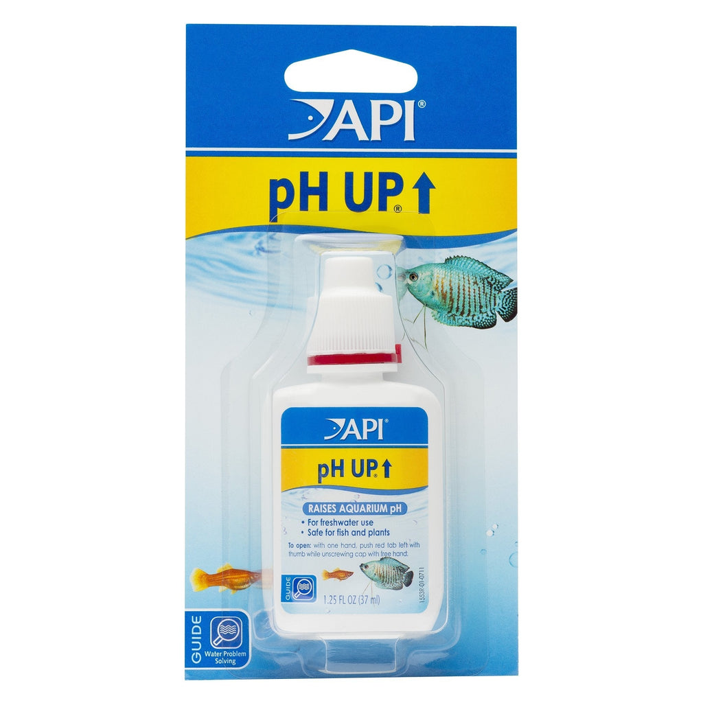 API pH UP pH adjuster, Raises freshwater aquarium water pH to the level your fish need to thrive, Test water weekly and use to correct pH level 1.25 oz - PawsPlanet Australia