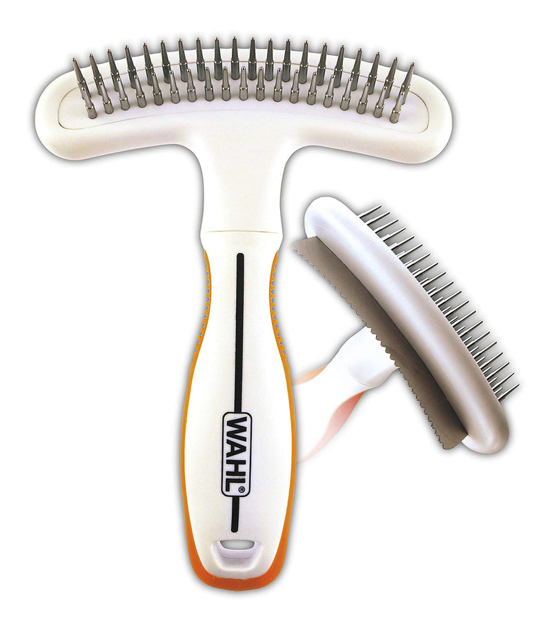 Wahl 858424 2-in-1 Double Row Rake with Shedding Blade - PawsPlanet Australia