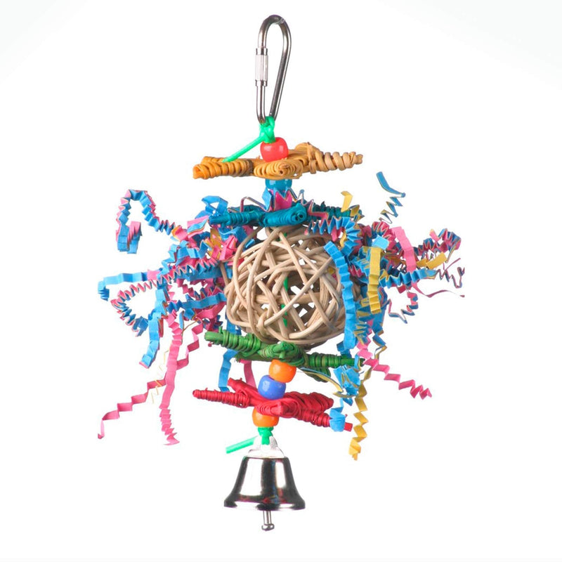 Super Bird Creations SB541 Crinkle Crinkle Little Star Bird Toy, Small Bird Size, 6" x 2" - PawsPlanet Australia