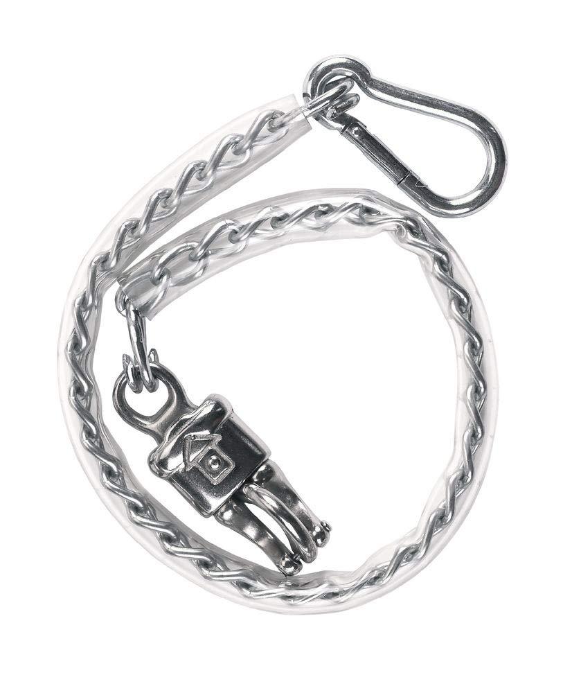 Kerbl 321416 PVC coated tether chain 140 cm, panic hook and carab. - PawsPlanet Australia