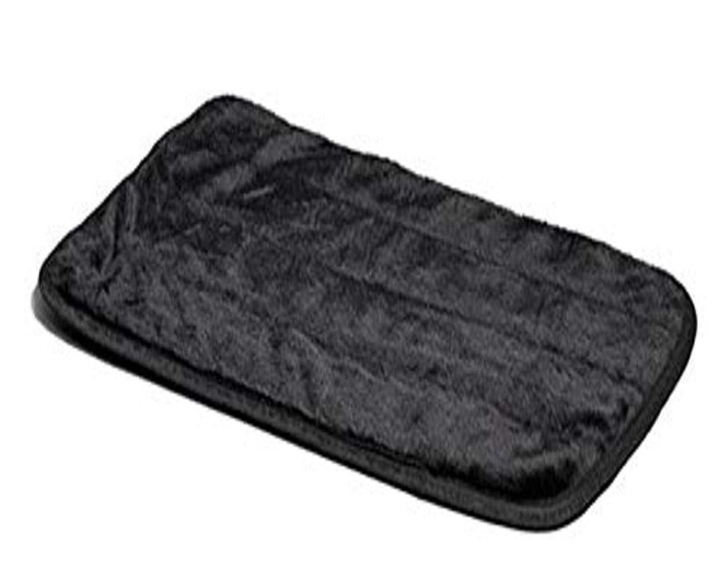 [Australia] - MidWest Quiet Time Pet Bed Deluxe Black Fur Pet Mat 36-Inch 