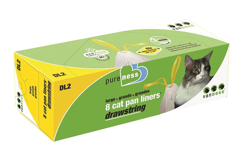 [Australia] - Van Ness Litter Tray Drawstring Liner Large Pk 8 