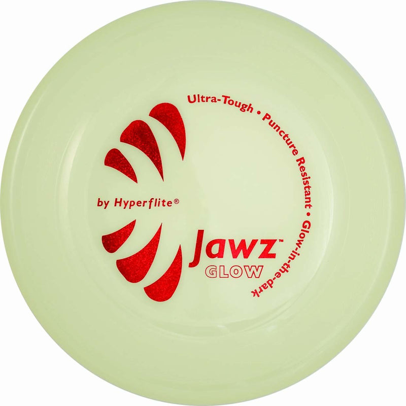 Hyperflite Jawz Pup World Toughest Competition Dog Disc Puncture Resistant Frisbee 7 Inch Glow In The Dark Glow-in-the-Dark - PawsPlanet Australia
