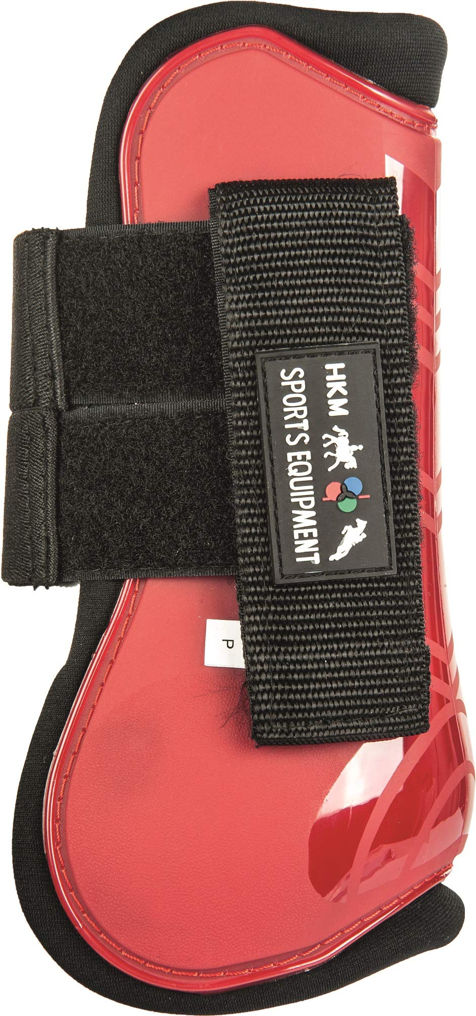 HKM Show Jumping Boots And Fetlock Cap - Red Black - PawsPlanet Australia