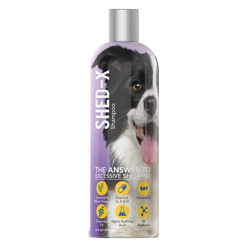Shed-X Shed Control Shampoo for Dogs, 16 oz – Reduce Shedding – Shedding Shampoo Infuses Skin and Coat with Vitamins and Antioxidants to Clean, Release Excess Hair and Exfoliate - PawsPlanet Australia