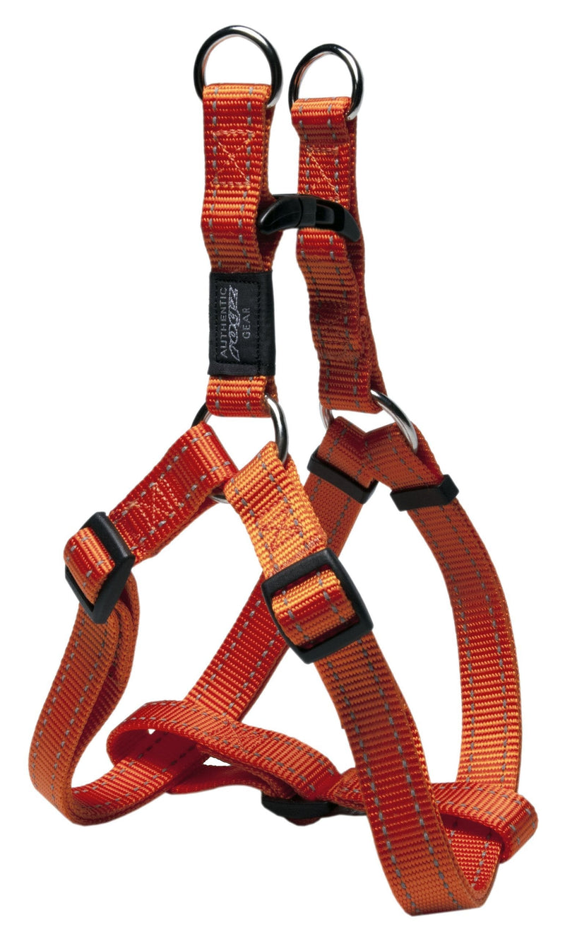 [Australia] - Rogz Utility Extra Large 1-Inch Reflective Lumberjack Adjustable Dog Step-in-Harness Orange 