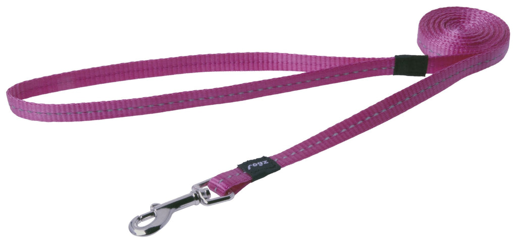 [Australia] - Rogz Utility Small 3/8-Inch Reflective Nitelife 6-ft Long Fixed Dog Lead Pink 