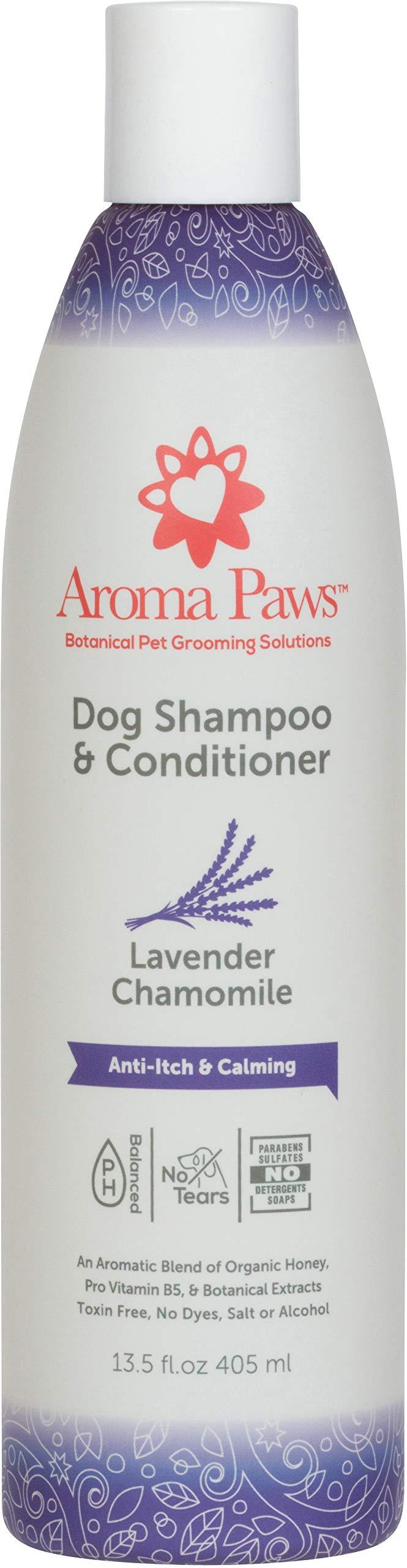 [Australia] - Aroma Paws Dog Shampoo – Cleansing Wash, Conditioning, Moisturizing – Toxin Free, Healthy Ingredients – Aromatic Grooming Puppy Shampoo – Tearless Cleaner, 13.5oz Lavender Chamomile 