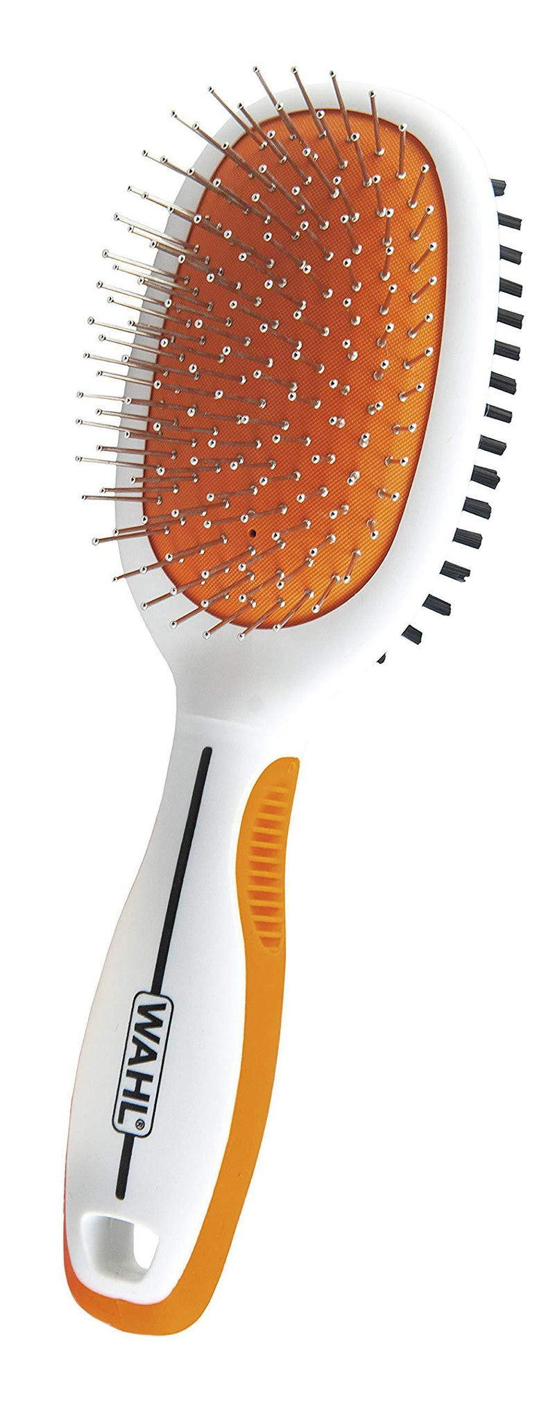 Wahl Premium Pet Double Sided Large Pin Bristle Brush with Ergonomic Rubber Grips for Comfortable Brushing and Finishing Coats of Dogs and Cats – Model 858414 - PawsPlanet Australia