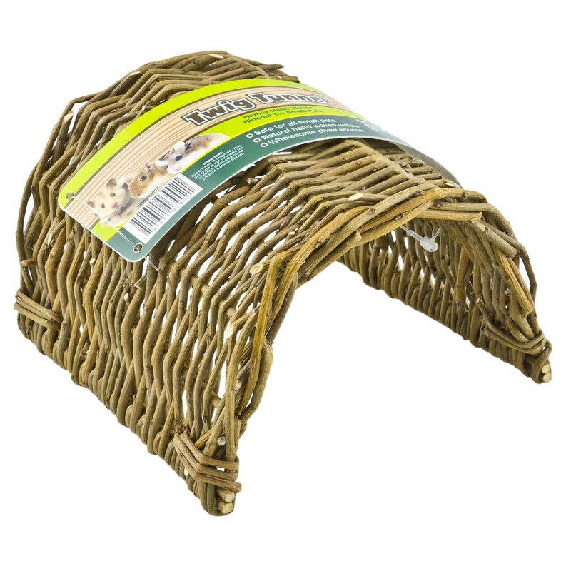 [Australia] - Ware Manufacturing Hand Woven Willow Twig Tunnel Small Pet Hideout Large 