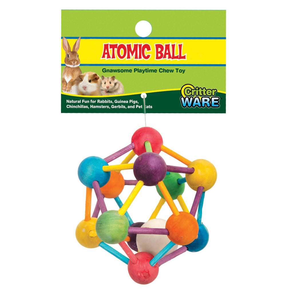 [Australia] - Ware Atomic Ball Wood Chew Toy for Small Animals - Large 