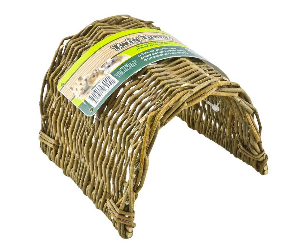 [Australia] - Ware Manufacturing Hand Woven Willow Twig Tunnel Small Pet Hideout 