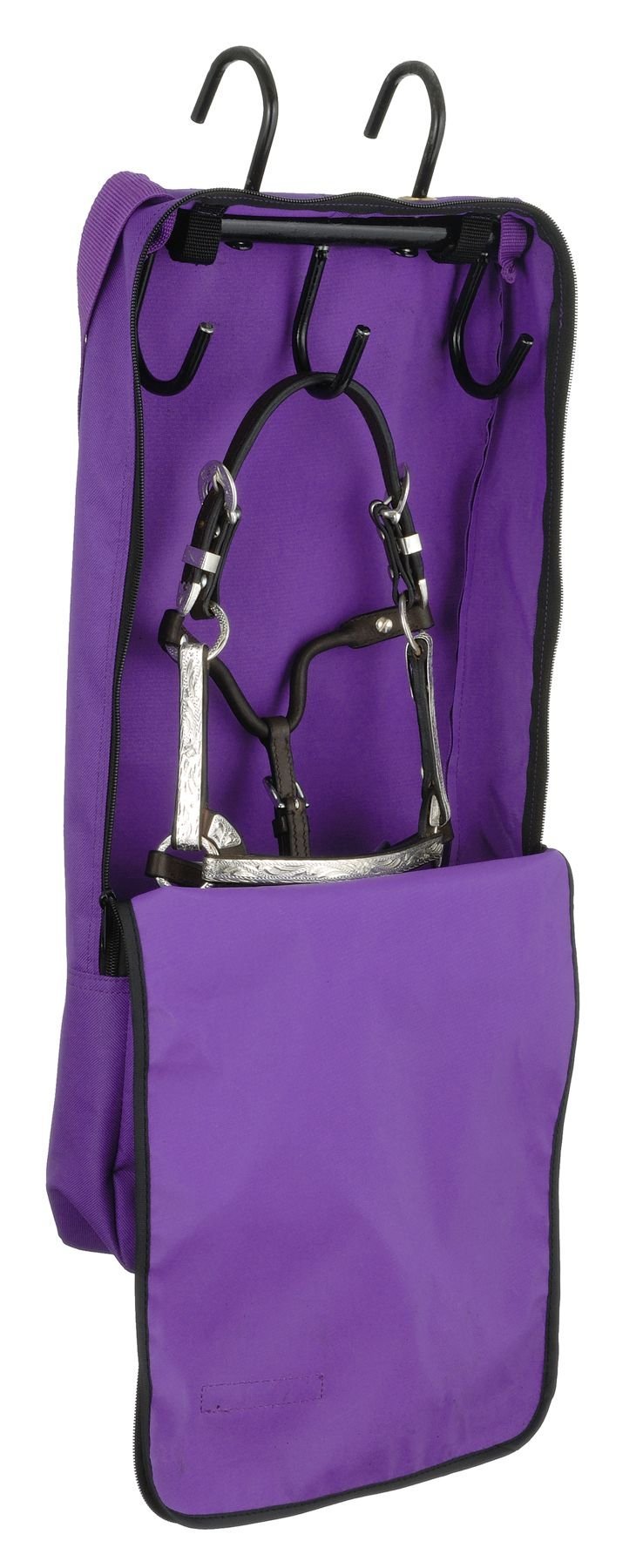 [Australia] - Tough 1 Mini Halter and Bridle Bag with Rack Purple 