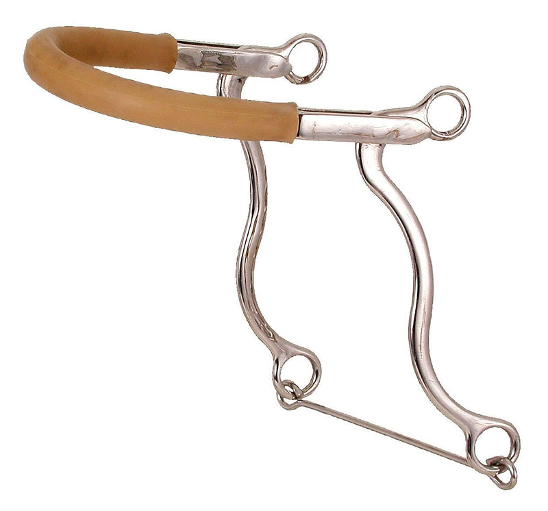 Tough 1 Kelly Silver Star Hackamore with Rubber Tubing Horse Size - PawsPlanet Australia