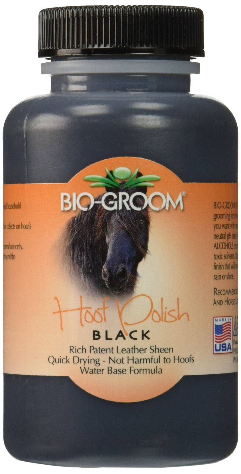 BioGroom Water Based Hoof Polish (Black) 6.5oz - PawsPlanet Australia