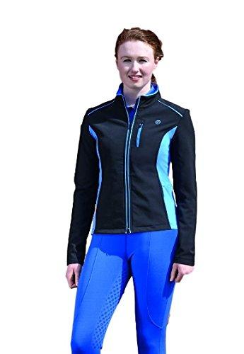 [Australia] - Dublin Amelia Jacket Black/Blue Ladies Xsmall 