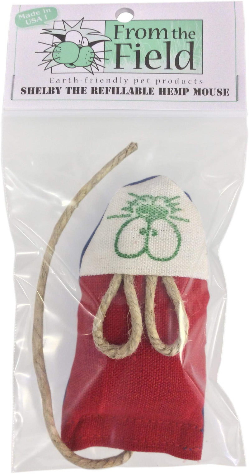 [Australia] - From The Field Shelby The Hemp Mouse The Refillable Hemp Mouse Catnip Toy 