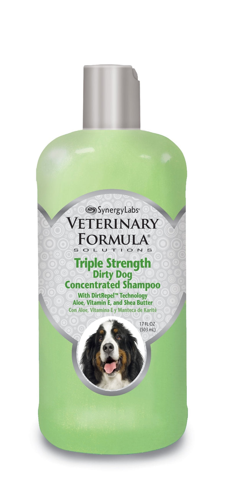 [Australia] - Veterinary Formula Solutions Triple Strength Dirty Dog Concentrated Shampoo – DirtRepel Technology Cleans Extra Dirty and Smelly Dogs – With Wheat Protein, Shea Butter, Aloe, Vitamin E (17oz) 