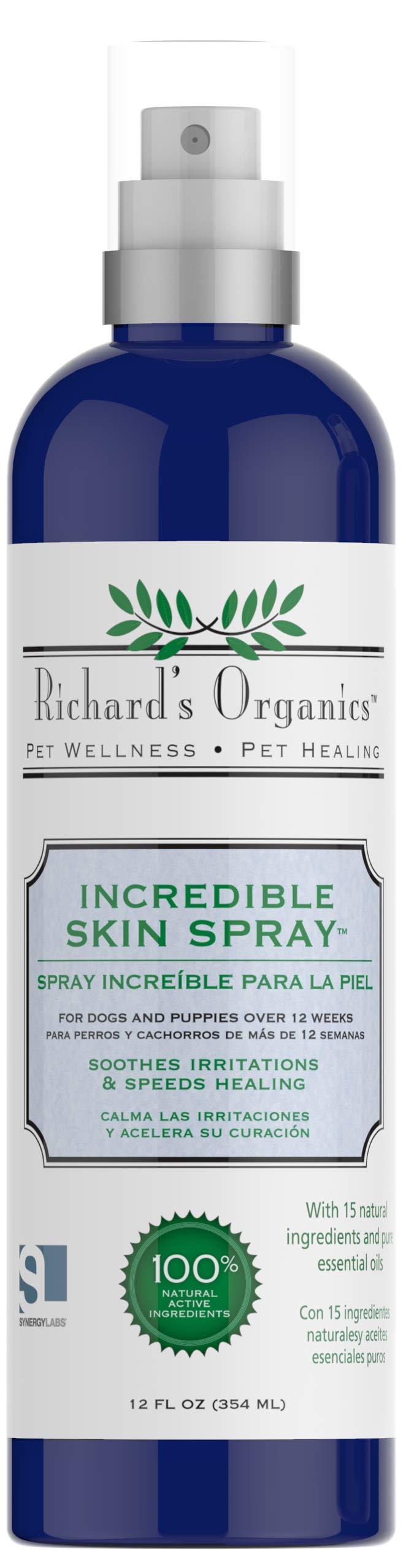 SynergyLabs Richard's Organics Incredible Skin Spray for Dogs; 12 fl. oz. - PawsPlanet Australia